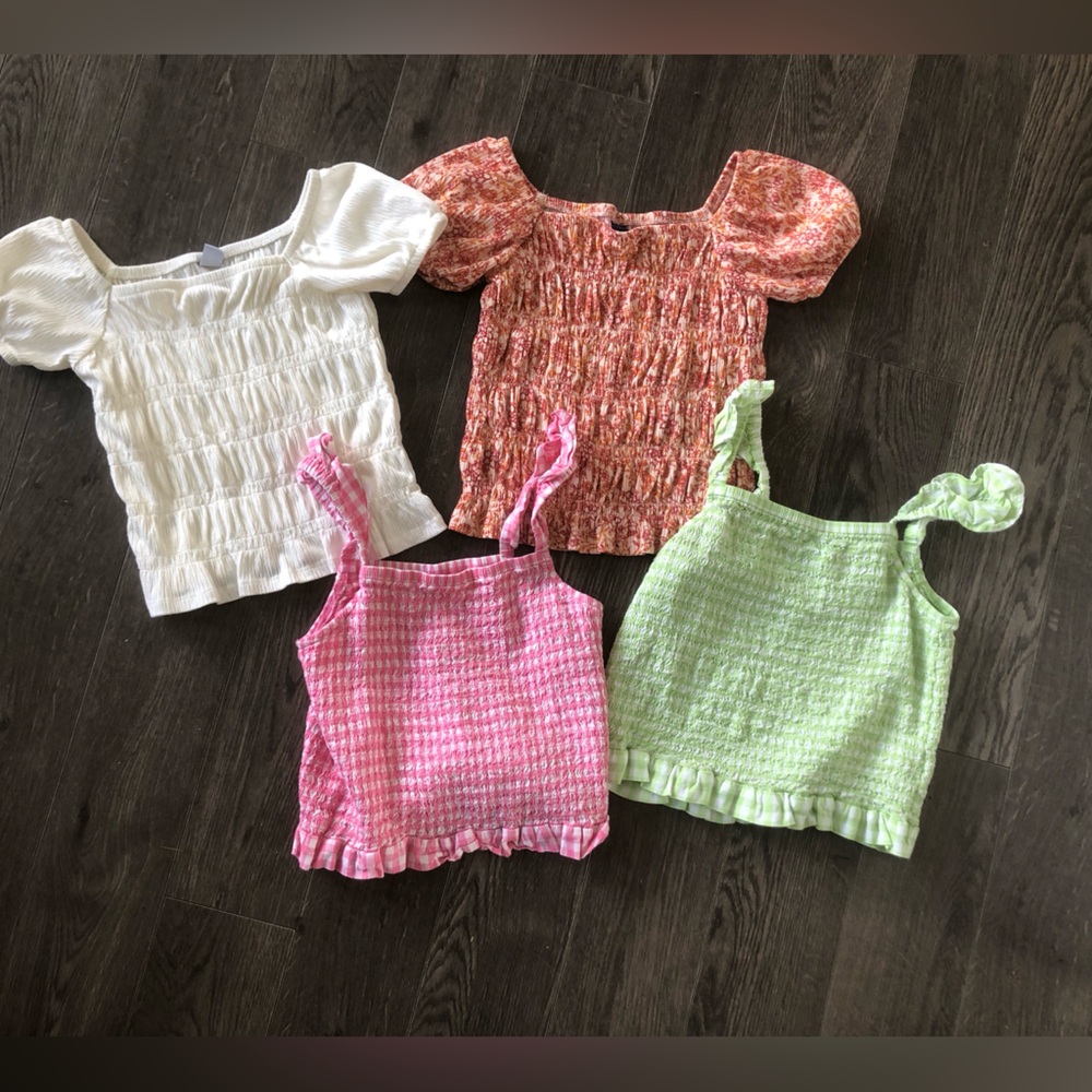 Old Navy Girls Smocked Top Bundle | Size M-XL